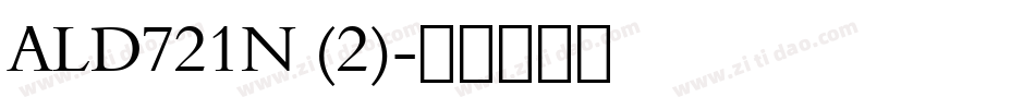 ALD721N (2)字体转换
